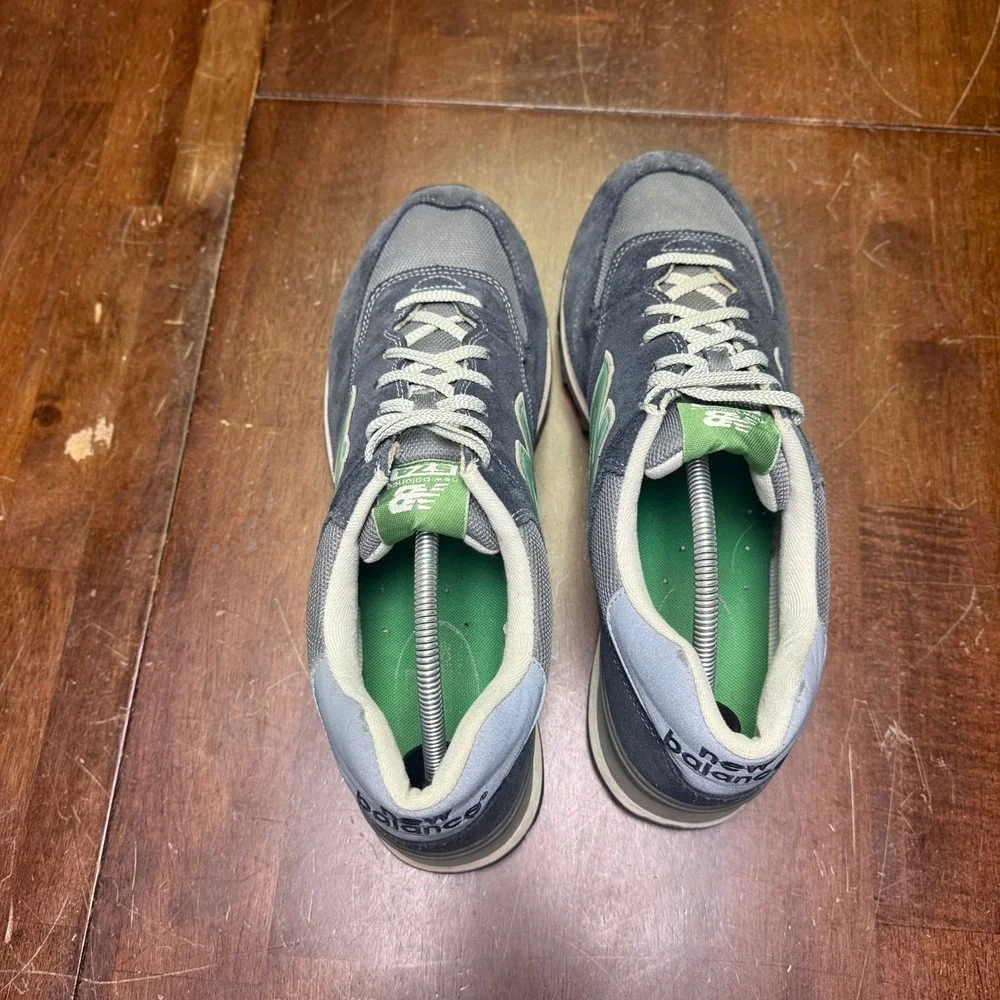 New Balance 574 Classic Sneakers Mens 13 Navy Blue Green Shoes ML574NKG Suede